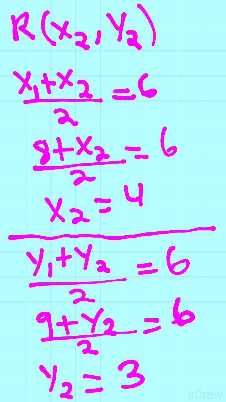 M(6, 6) is the midpoint of . The coordinates of S are (8, 9). What are the coordinates-example-1