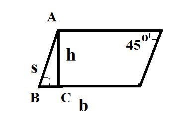 If the area of a parallelogram is 100, what is the perimeter of the parallelogram-example-1