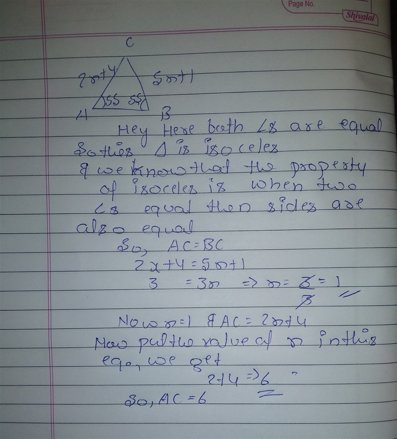 What is the length of line segment "AC"?​-example-1