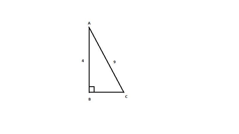 The hypotenuse and one of the legs of a right triangle form an angle that has a sine-example-1