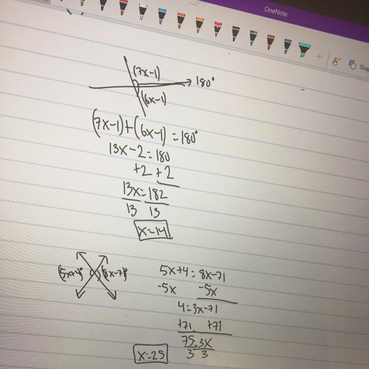 20 POINTS! QUICKLY AND CORRECT!!! Find the value of X. both questions-example-1