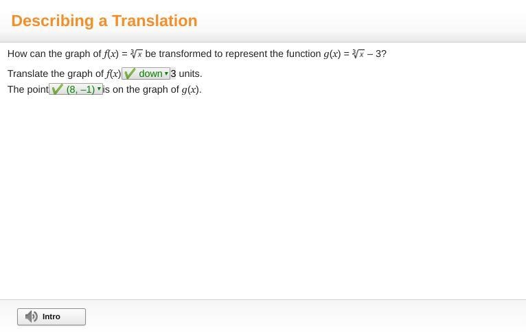 Please help soon! How can the graph of f(x) = ∛x be transformed to represent the function-example-1