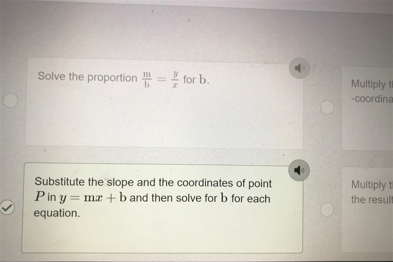 Bernie wants to write equations in the form y=mx+b for the lines passing through point-example-1