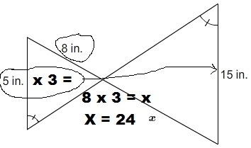 What is the value of x? Enter your answer in the box. x = ____ in.-example-1