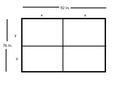 You bought a new television that has a 92 in. 76 in. screen. It has a feature that-example-1