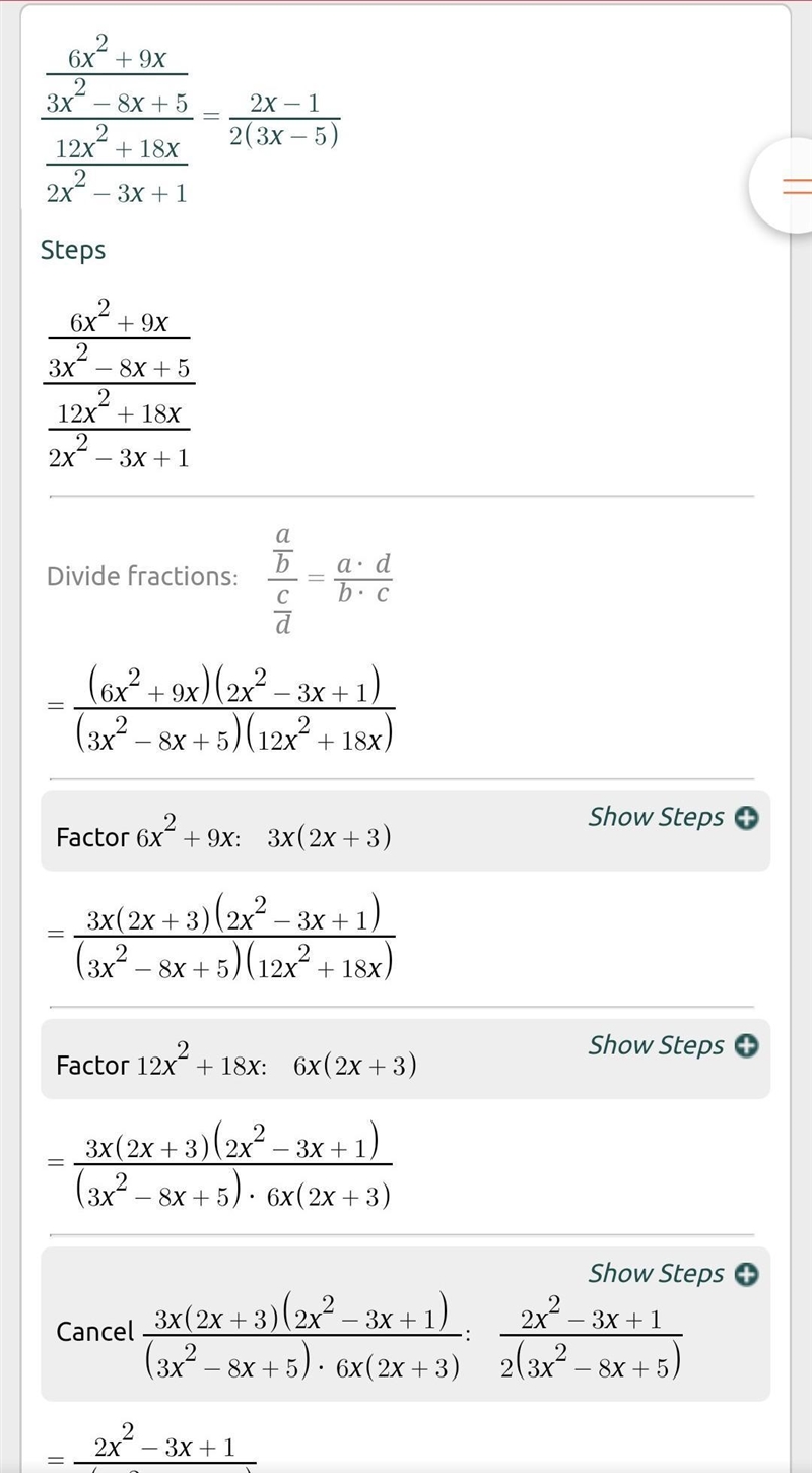 1.) Add. Wrote your answer in simplest form. 2x+15 / x^2+3x + x-6 / x^2+3x 2.) Add-example-2