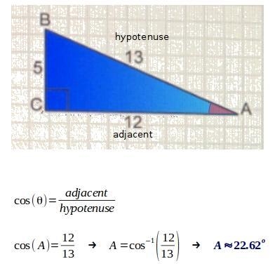 Find the measure of Angle A. Type the correct answer rounded to one decimal place-example-1