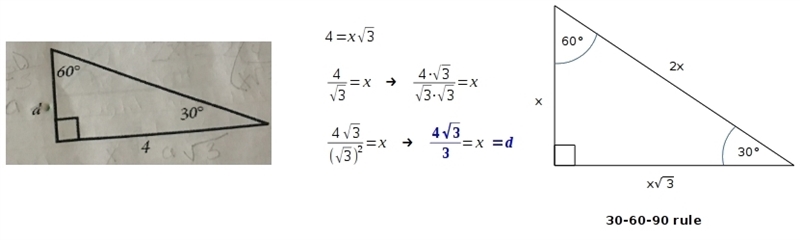 Find the length of the short leg on the triangle below?-example-1