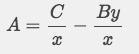 Solve the formula Ax + By= C for A.-example-1