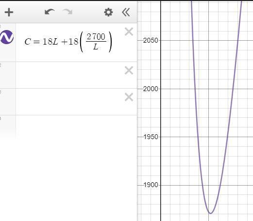 A rectangular field having an area of 2700 m2 is to be enclosed by a fence, and an-example-2