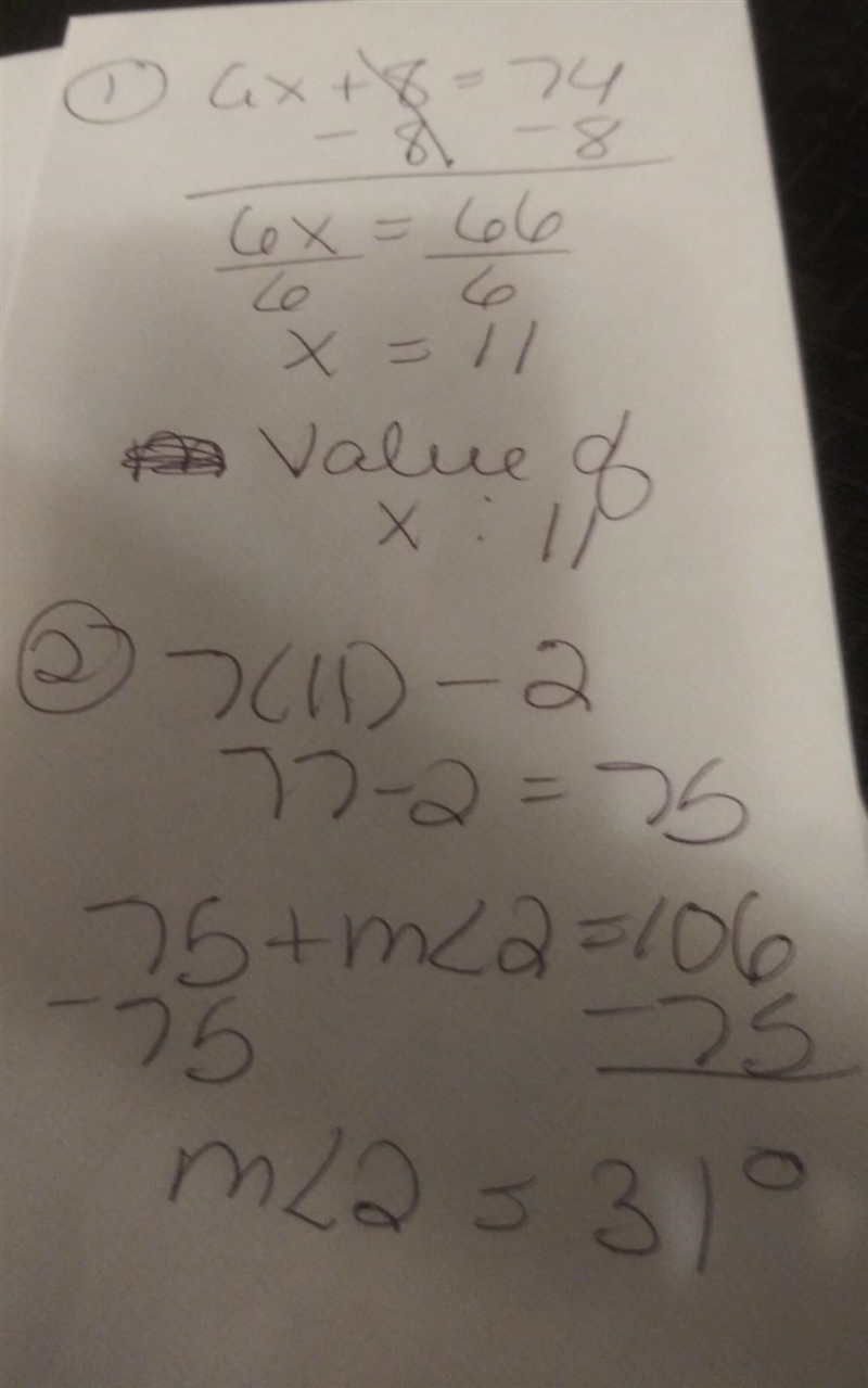 Lines x and y are parallel. Use the diagram to determine the measure of the unknown-example-1