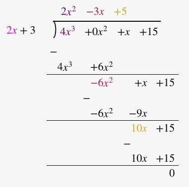 Dividing polynomials using synthetic and long division: For #64-66, a polynomial and-example-2