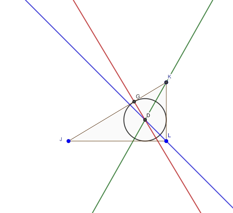 Geometry help. Inscribing circle help and constructing lines.-example-1