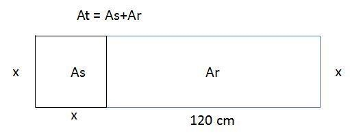 The area of a rectangular plank is 4500 cm². The plank was broken into two pieces-example-1