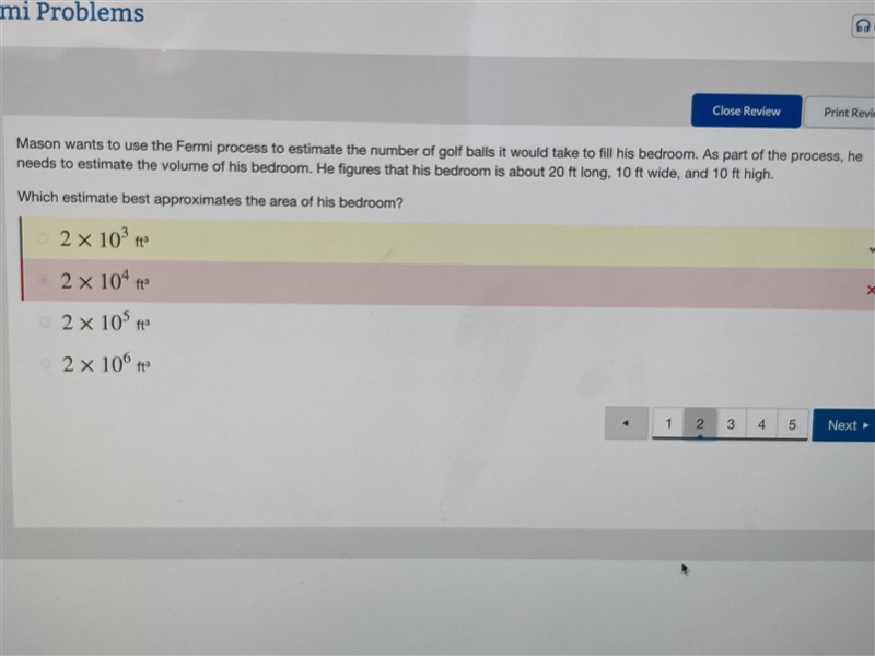 Mason wants to use the Fermi process to estimate the number of golf balls it would-example-1