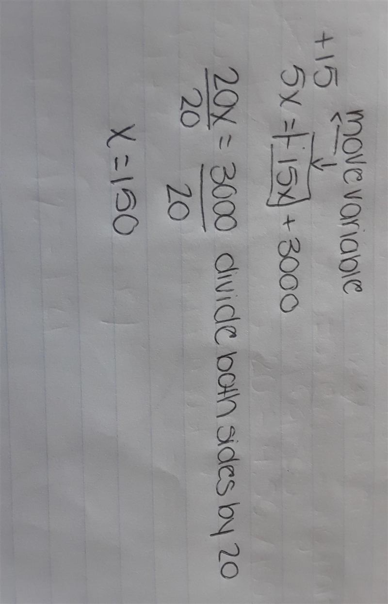 5x=-15x+3000 simplify step by step-example-1