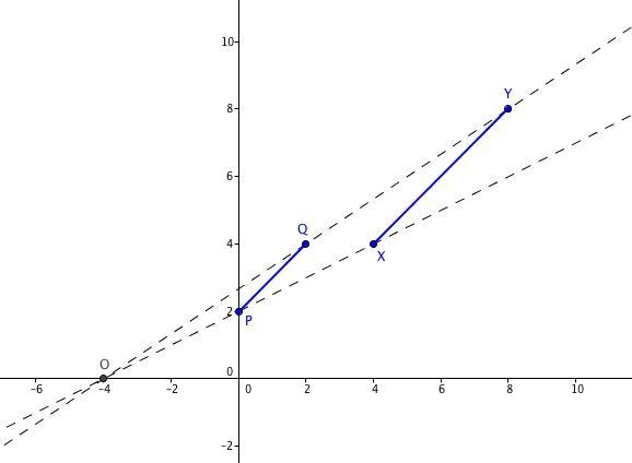 Please find the center of dialation given the information in the link. Real answers-example-1