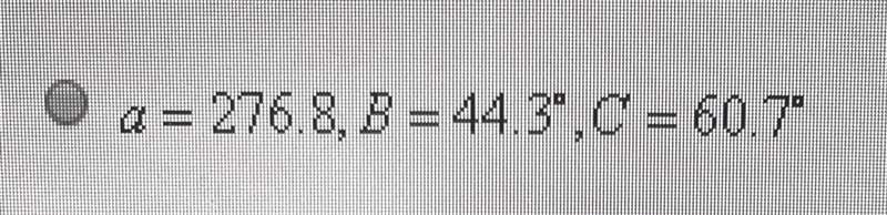 Solve the triangle: b=200, c=250, A=75 degrees.-example-1