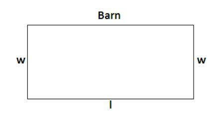 Jamal wants to build a rectangular enclosure for his animals. One side of the pen-example-1