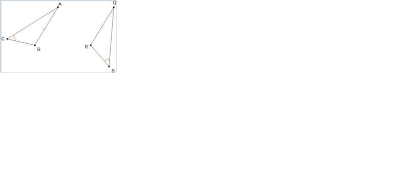 Two rigid transformations are used to map ABC to QRS. The first is a translation of-example-1