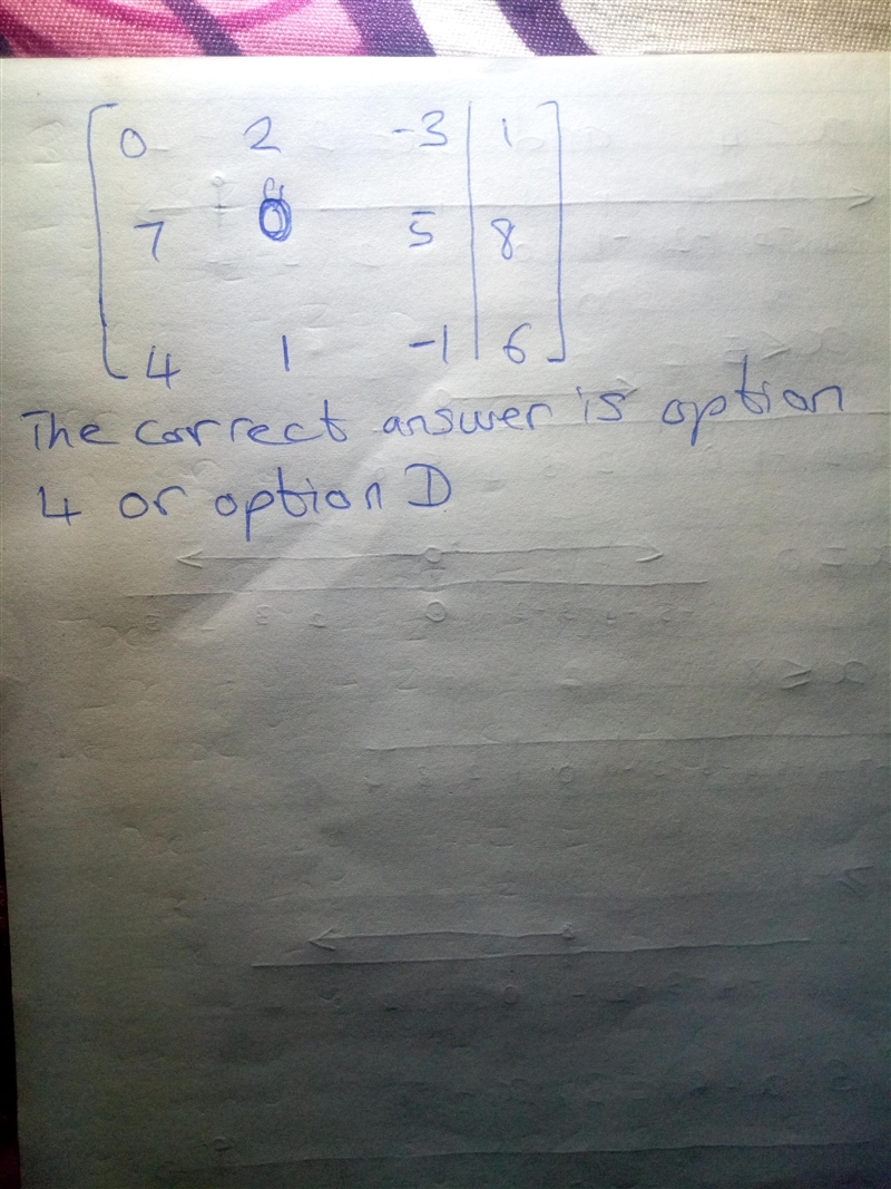 Identify the augmented matrix for the system of equations. HELP ASAP!!-example-2