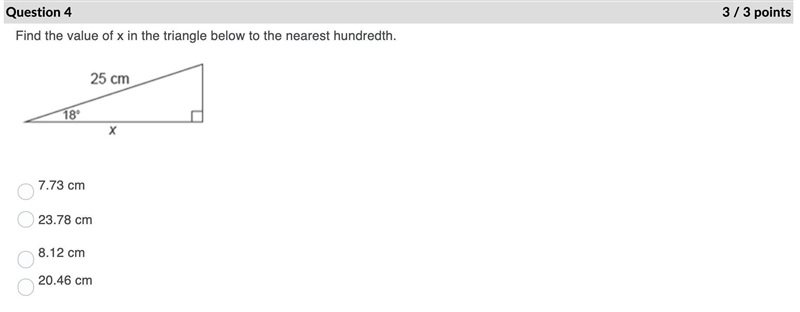 Geometry help needed, thanks!! Use a calculator to find the cos 48° to the nearest-example-1