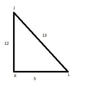 Triangle J K L is shown. Angle J K L is a right angle. The length of J K is 12 and-example-1