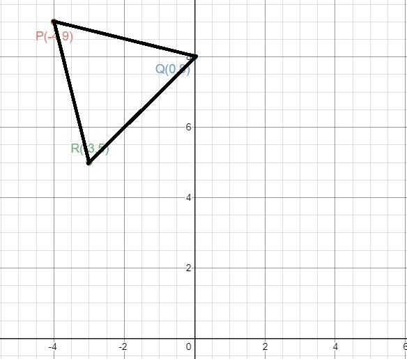 Identify the triangle PQR as isosceles​ (two sides of equal​ length), equilateral-example-1