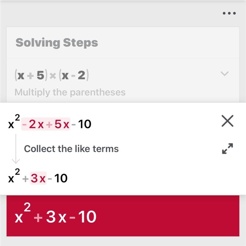 If (x + 5)(x - 2) = 18, then which of the following statements is true? A.) x + 7 = 0 or-example-1