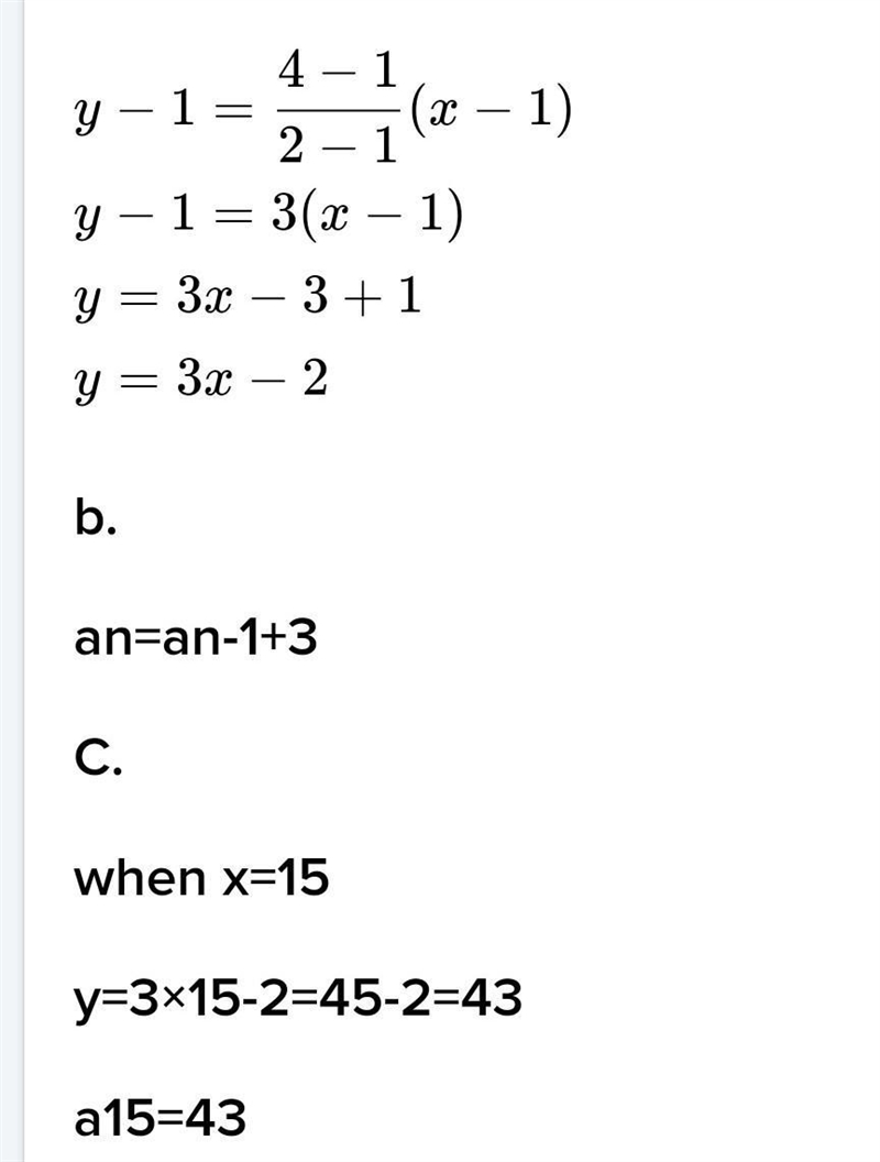 25 Points!! The graph represents the first three terms in an arithmetic sequence. a-example-1