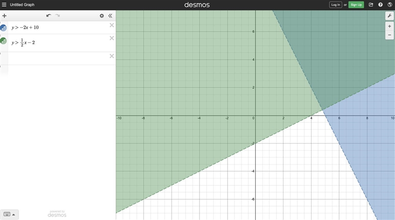 The coordinate grid shows points A through K. What point is a solution to the system-example-1