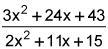 What is the simplified form of the quantity of x plus 5, all over the quantity of-example-1