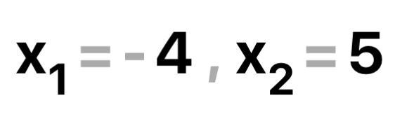 Solve x(x−5)+4(x−5)=0, for x.-example-1