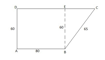 A plot of land has been surveyed for a new housing development with borders AB, BC-example-1