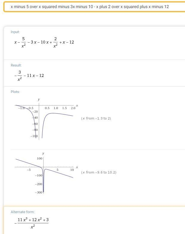 What is the simplified form of x minus 5 over x squared minus 3x minus 10 ⋅ x plus-example-1