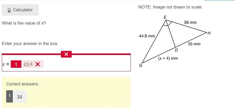 What is the value of x? Enter your answer in the box. x =-example-1