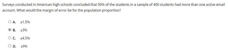 Surveys conducted in American high schools concluded that 90% of the students in a-example-1