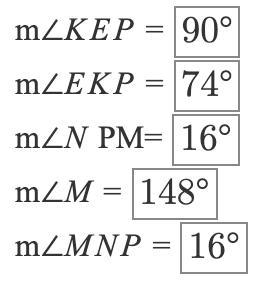 In a rhombus MPKN with an obtuse angle K the diagonals intersect each other at point-example-1