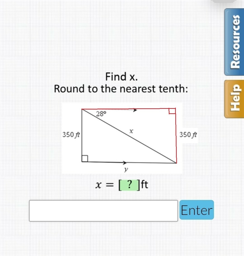 Someone please help! find x round to the nearest tenth! trigonometry!​-example-1