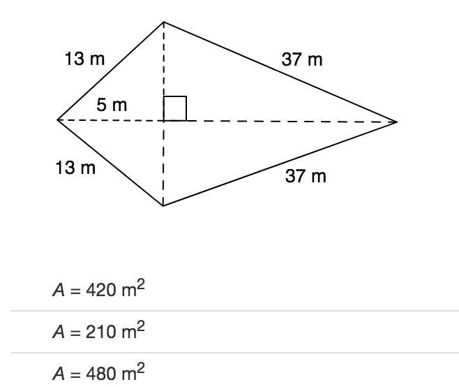 Identify the area of the kite. Please help!!-example-1