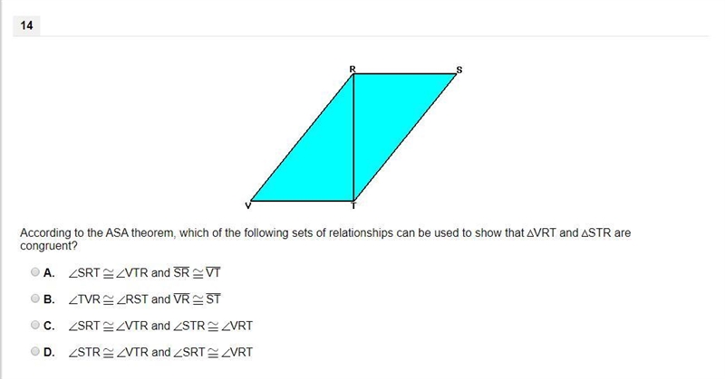 According to the ASA theorem, which of the following sets of relationships can be-example-1