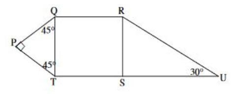 QRST is a square. PQ = 2√ RU = 4 What is the length of SU? Round to the nearest tenth-example-1