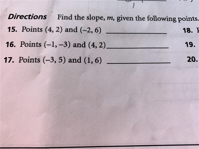 GEOMTRY HELP find the slip M given please help 3 questions-example-1