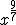 Rewrite the following expression . x(9)/(7)-example-1