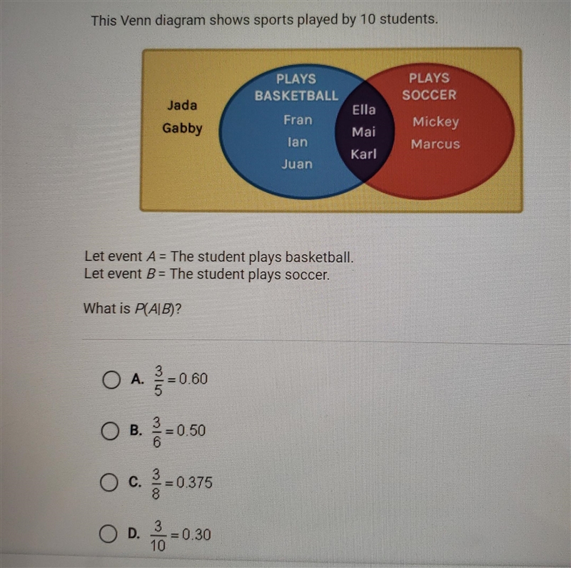 This Venn diagram shows sports played by 10 students.-example-1