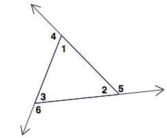 Which statement is true? A) m∠1 > m∠2 B) m∠1 < m∠5 C) m∠4 > m∠5 D) m∠3 &gt-example-1