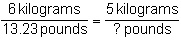 How many pounds are in 5 kilograms? 11.025 pounds 15.435 pounds 15.876 pounds 24.255 pounds-example-1