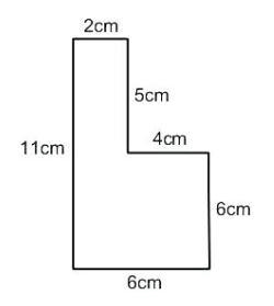 Find the area of the composite figure.-example-1