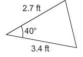 What is the area of this triangle? Round to the nearest hundredth.-example-1