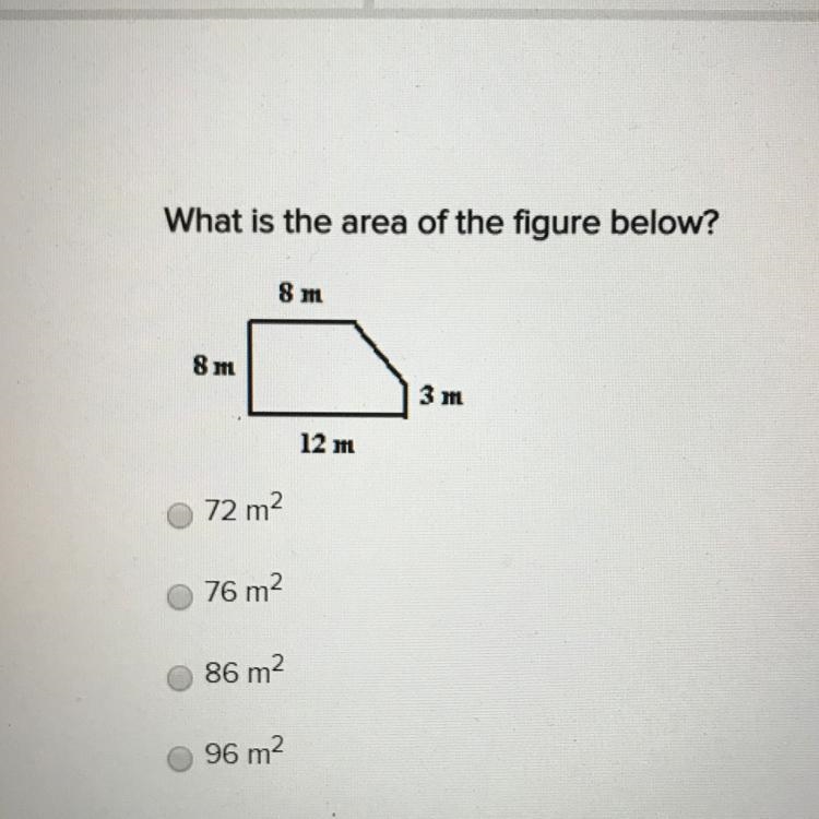 What is the area of the figure below-example-1